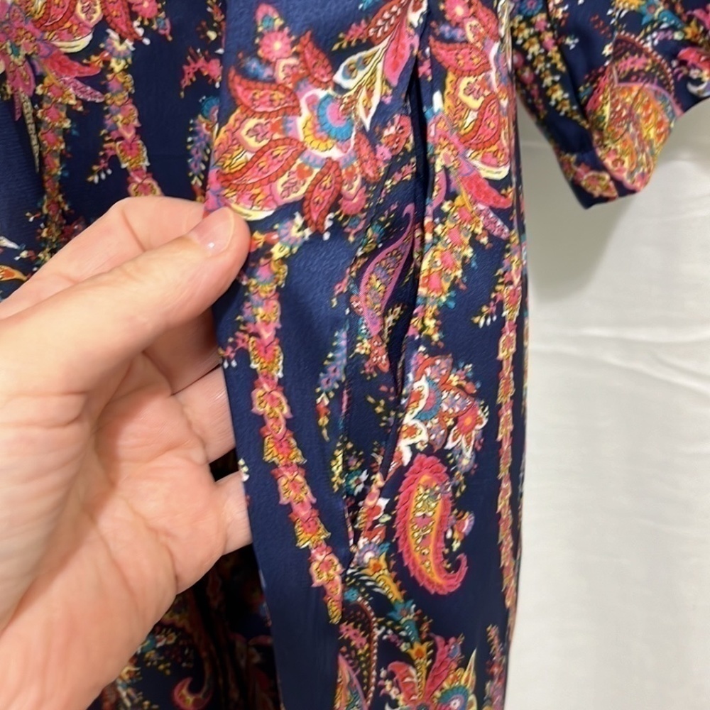 Zara 3/4 Sleeve Dress with Pockets a244 - Picture 3 of 4
